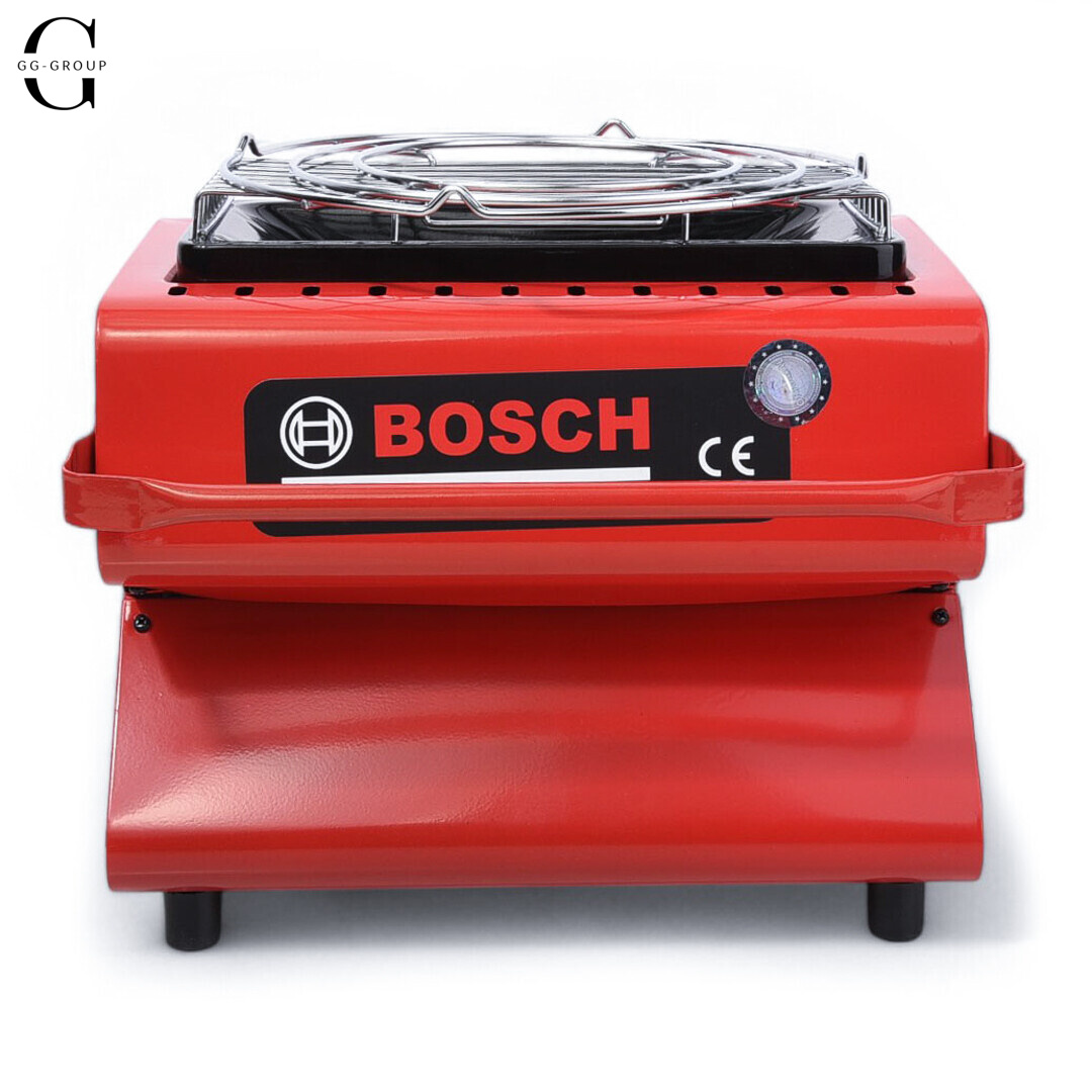 Портативная газовая плита + обогреватель BOSCH 2в1 с переходником для баллона, в пленке, без коробки